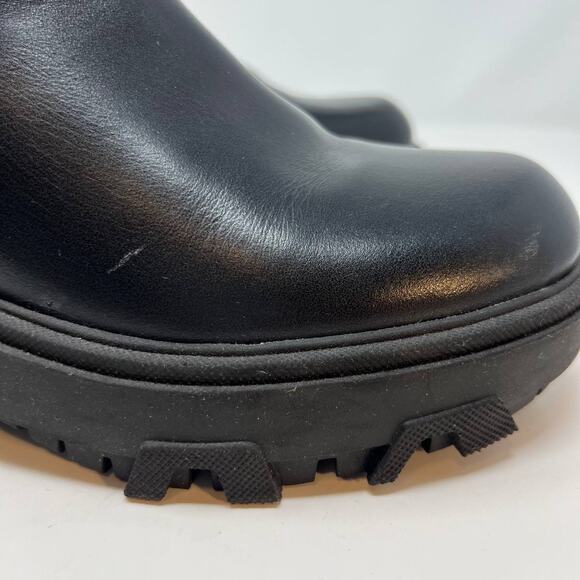 House of Harlow Women's Leather Righteous Chelsea Boots Size 8 Chunky - Picture 8 of 11
